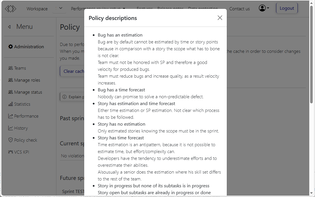 View policy rules